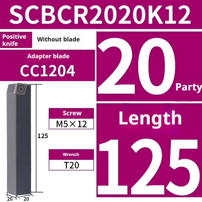 2030-CNC lathe tool turning tool holder 75° screw type cylindrical turning tool SCBCR2020K12-2525M09 Shandong Denso Pricision Tools Co.,Ltd.